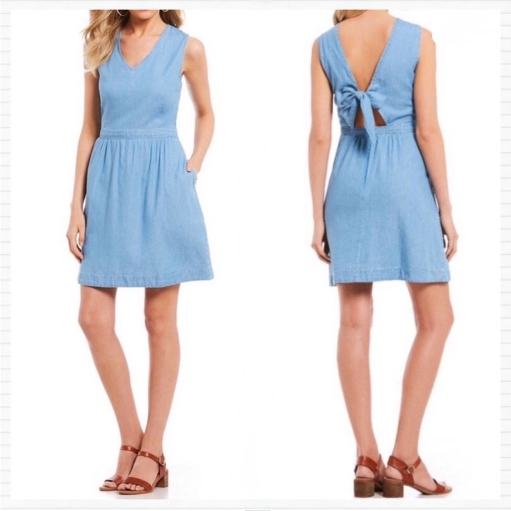 Levi's Light Blue Backless Dress